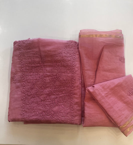 Pure Mul Chikankari Suits