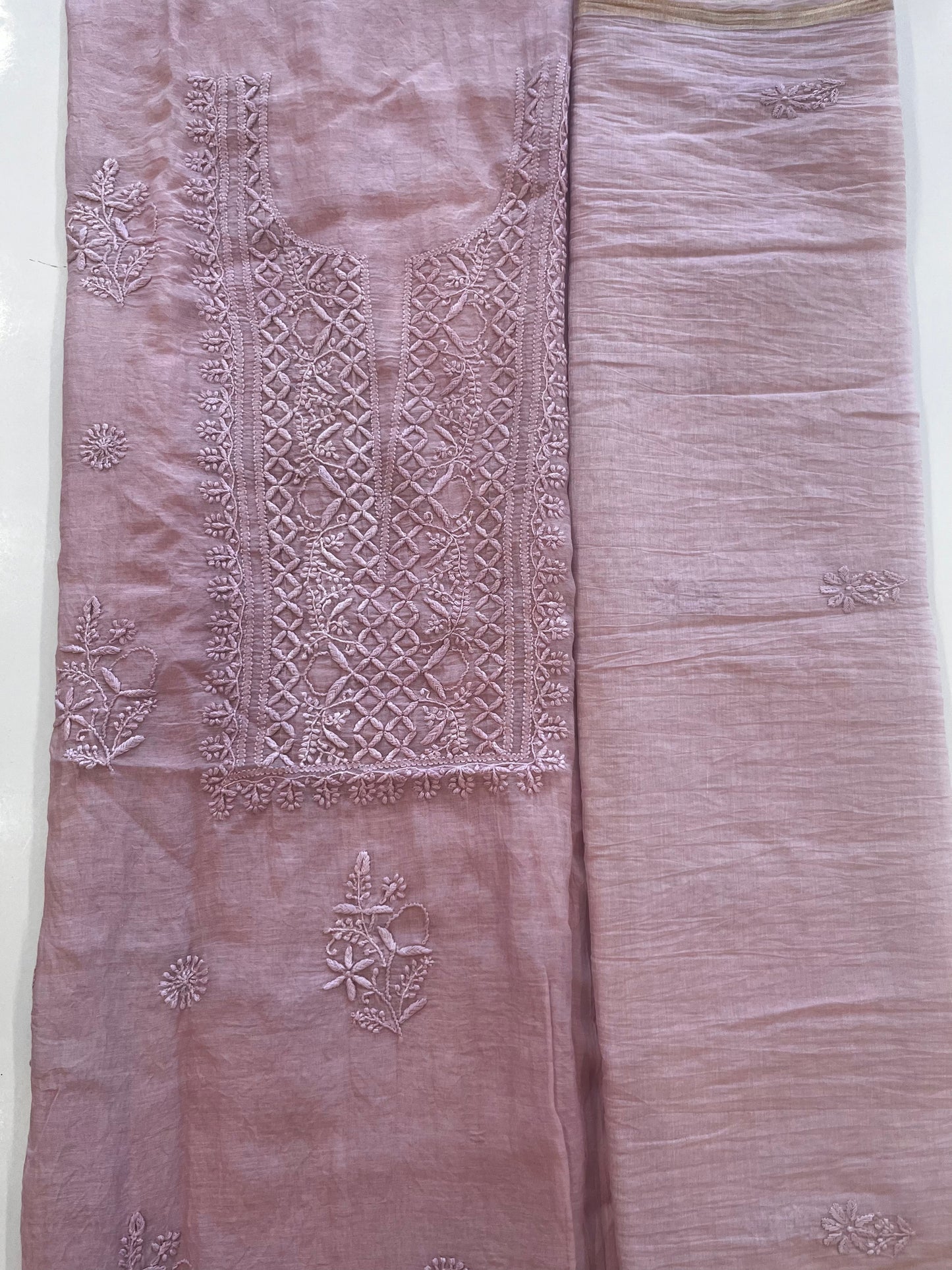 Pure Mul Chikankari Suits