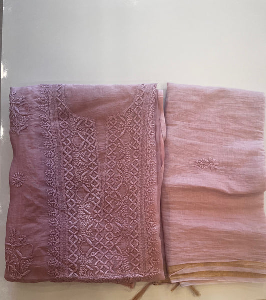 Pure Mul Chikankari Suits