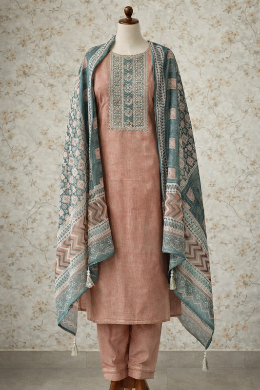 Chanderi suit